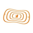 thumbnail image 1 of Flexible Silicone Cutting Board, Large Orange Non-Slip Prep Mat for Kitchen Preparation, 1 of 7