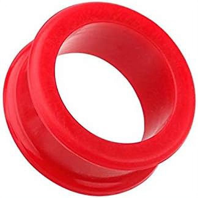 Flexible Silicone Double Flared Ear Gauge Tunnel Plug