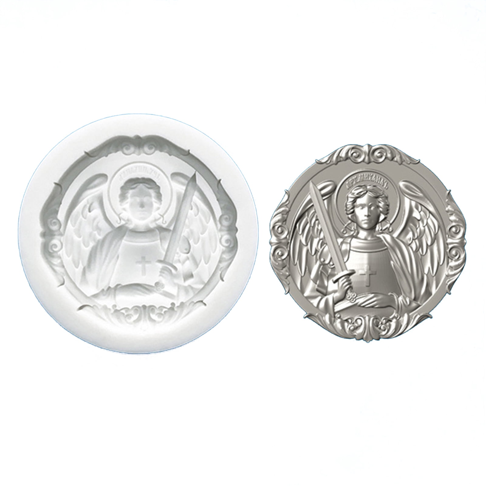 Flexible Silicone Fondant Molds Angel Embossing Detailing For Home ...