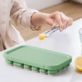 thumbnail image 1 of Flexible Silicone Ice Tray with Lid 22 Cavity Mold for Homemade Popsicles Gelatin Desserts, 1 of 5