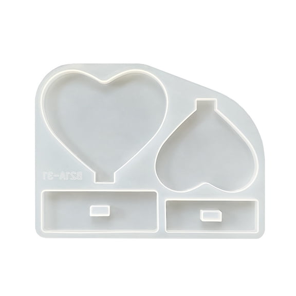 Flexible Silicone Love Shell Picture Frame To Create Unique Resin Art
