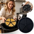 thumbnail image 1 of Flexible Silicone Maker Baking Tray, Reusable Baking Tray, Round Non-Stick Waffle Tray For Cake Chocolate Craft Candy Household Oven Muffin Cake Mold Baking, Easy To Clean,Diameter 6.9", 1 of 7