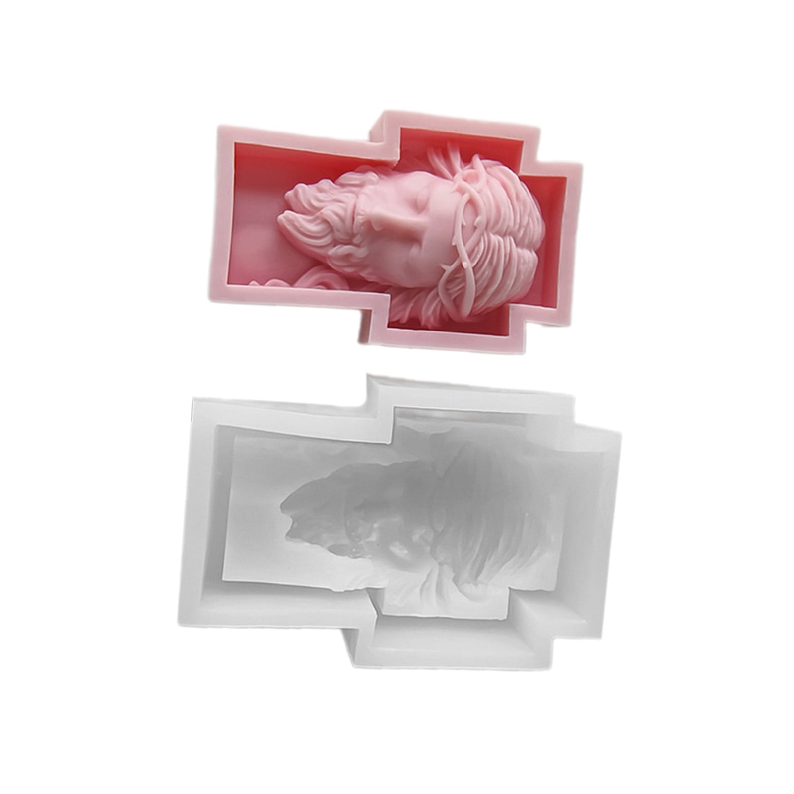 Flexible Silicone Mold Handmade Mould Epoxy Resin Moulds Church Prayer Crosses Sculpture Shaped Molds Decors