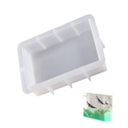 Flexible Silicone Rectangular Mold Epoxy Resin Large Rectangular Shape Crafting Molds for Bookends and Home Ornament