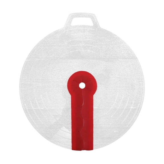 Flexible Silicone Shield for Mixing BowlsKitchen -Splatter Cover with Core for Cooking Utensils, 34x31 cm, Red