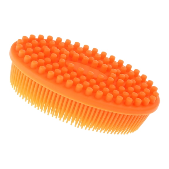 Flexible Silicone Showers Brush For Deeply Pore Cleansing Massaging Bath Scrubber With Easy Grips Design