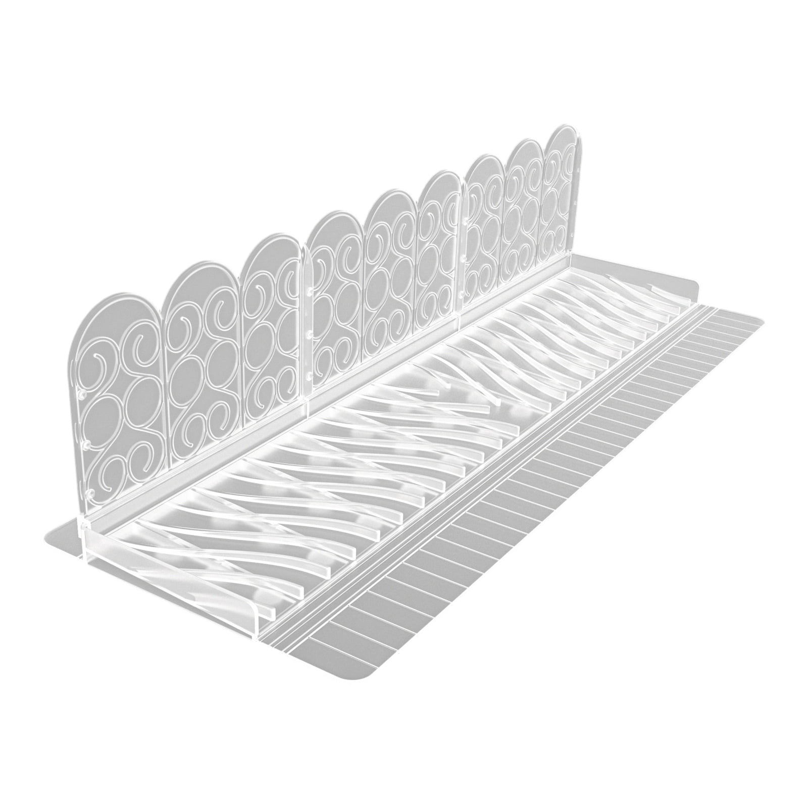 NiHome Silicone Kitchen Sink Edge Guard – Fits Stone Countertops 3.15-4 Wide, Sloped Drainage Channels (Gray)