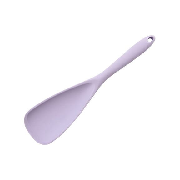 Flexible Silicone Spatula Spoon For Non Stick Cookware, Heat Resistant Stirring And Scraping Kitchen Utensil, Dishwasher Safe Multipurpose Cooking Tool, Lavender (Multicolor, 29.2*6.8CM)