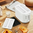 thumbnail image 1 of Flexible Silicone Toaster Cover, Universal Fit Protective Lid For 2-Slice And 4-Slice Toasters, Kitchen Countertop Dust Guard For Bread Makers And Sandwich Presses, Easy-Clean Black, 1 of 5
