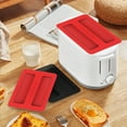 thumbnail image 1 of Flexible Silicone Toaster Cover, Universal Fit Protective Lid For 2-Slice And 4-Slice Toasters, Kitchen Countertop Dust Guard For Bread Makers And Sandwich Presses, Easy-Clean Black, 1 of 5