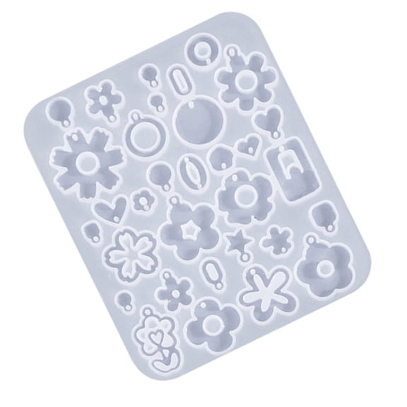 Flexible Silicone Tools/Flower Shaped Earrings Molds Convenient Ear Rings Pendant Epoxy Mould Jewelry Crafting Supplies