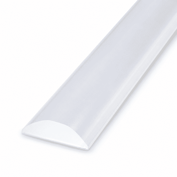 Flexible Silicone Water Barrier Strip for Shower Threshold and Bathroom Floor - Self-Adhesive Waterproof Guard for Wet and Dry Separation, Smooth Slope Deflector - White
