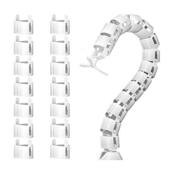 Flexible Snake Cable Management Tube Adjustable Cable Spine Cord Organizer