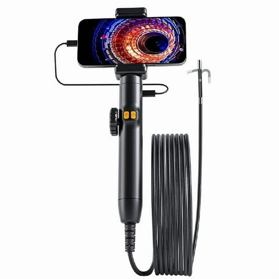 Flexible Snake Endoscope Camera Industrial Endoscope Inspection Camera 6mm Lens Borescope Camera with Adjustable Light