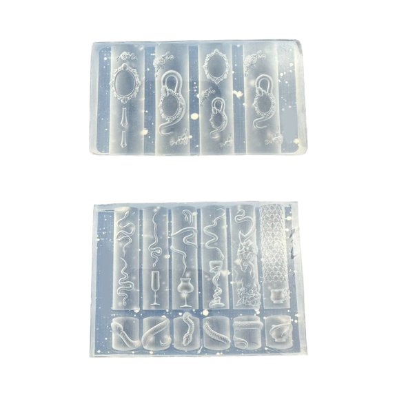 Flexible Snake Pattern Silicone Mold Set Phone Case Decors Mold For Unique Nails Decorations And Jewelry Crafting