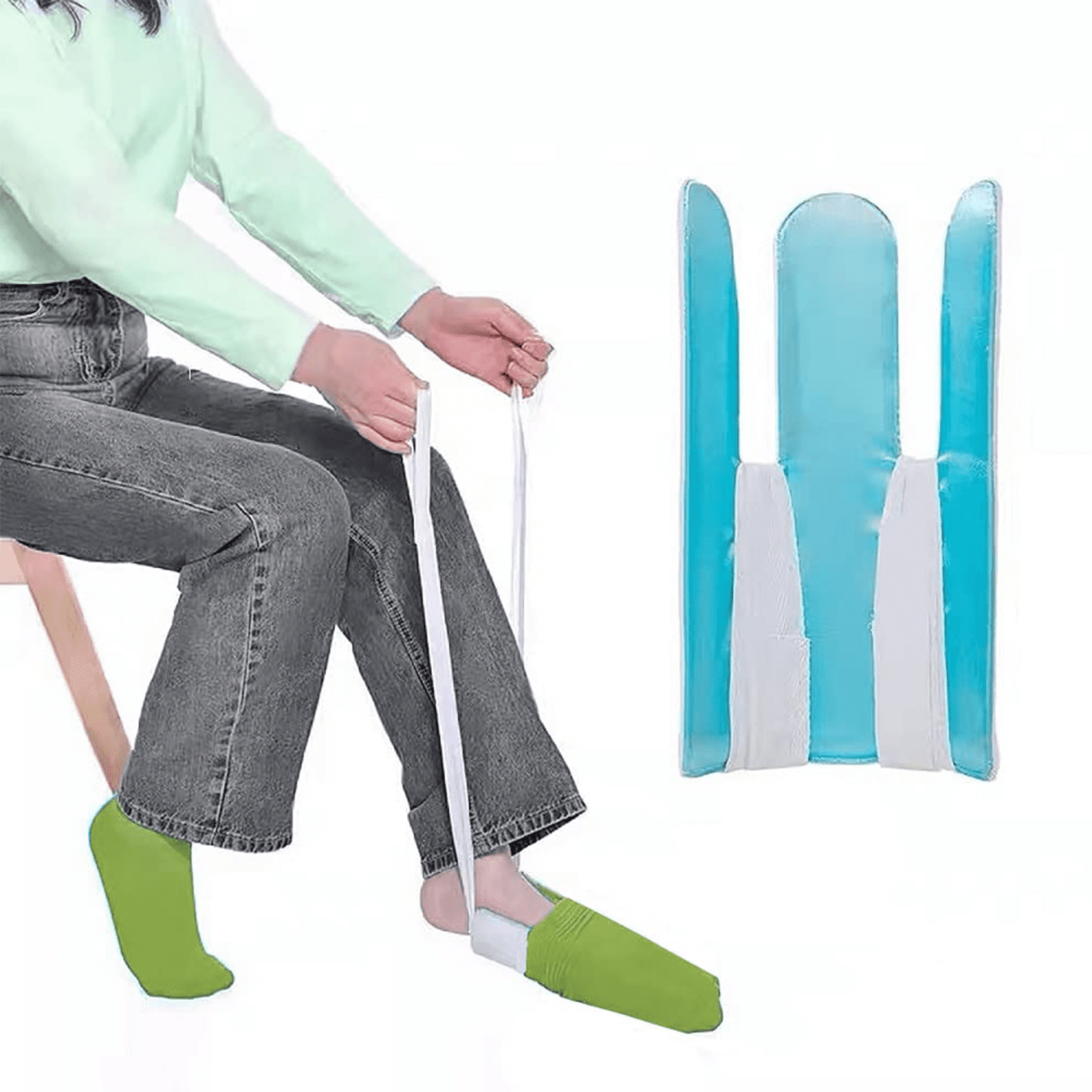 Flexible Sock Aid ,Sock Aides Help Pull Socks Up, Put on Socks Helper, Help to Put on Socks for