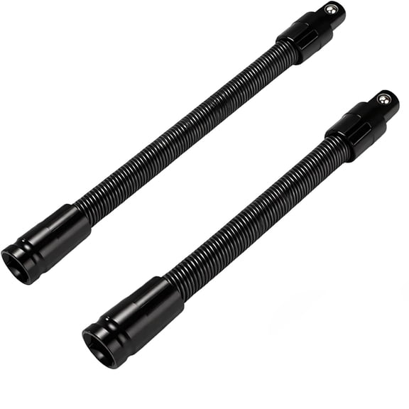 Flexible Socket Extension Bar 1/2 Inch, Bendable Impact Wrench Extension with 90 Degree Swivel for Automotive Repair, DIY and Garage Use