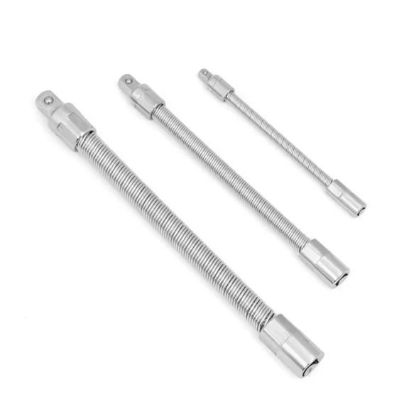 Flexible Socket Extension Bar Shaft Set 1/2 1/4 3/8 Ratchet Flex 10 8 6