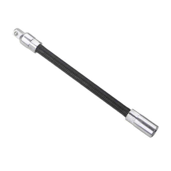 Flexible Socket Extension Set – 1/4",3/8",1/2" Shaft Drive 10" 8" 6",45° Bend – Flexible Drill Extension for Tight Spaces (Black,1/2" 1/4" 3/8")