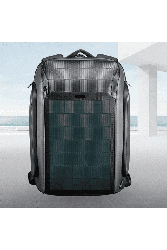 Flexible Solar Backpack For Men Multifunctional Computer Bag Backpack,Black