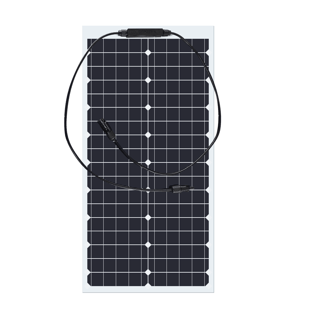 Flexible Solar Panel 30W 18V Monocrystalline Solar Panel for Marine RV Cabin Van Car Uneven Surfaces