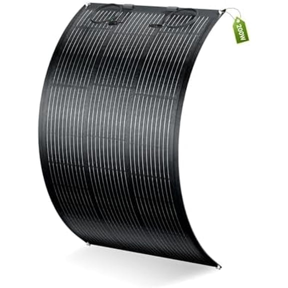 Flexible Solar Panel200W Solar Panels IP68 Waterproof 20V Ultra Thin Lightweight Charger for RV Marine Boat Cabin Van Car Uneven Surfaces Monocrystalline Bendable$$Garden & Patio