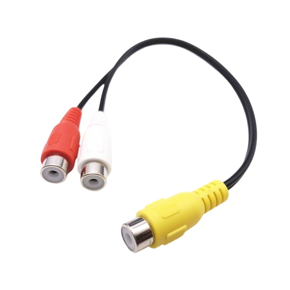 Flexible Splitter Cable for Multiple Devices Car and Home Use Signals Sharing Double Output Clear Music Video Output