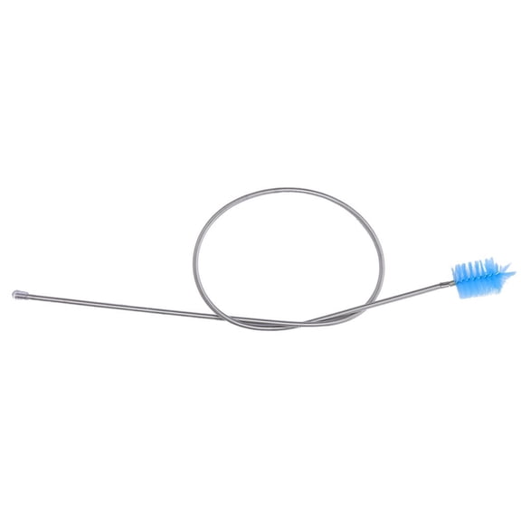 Flexible Spring Tube Cleaning Brush, 1-Pack Long Soft Brush for Aquarium Filter Hoses and Narrow Pipes, Bendable Design