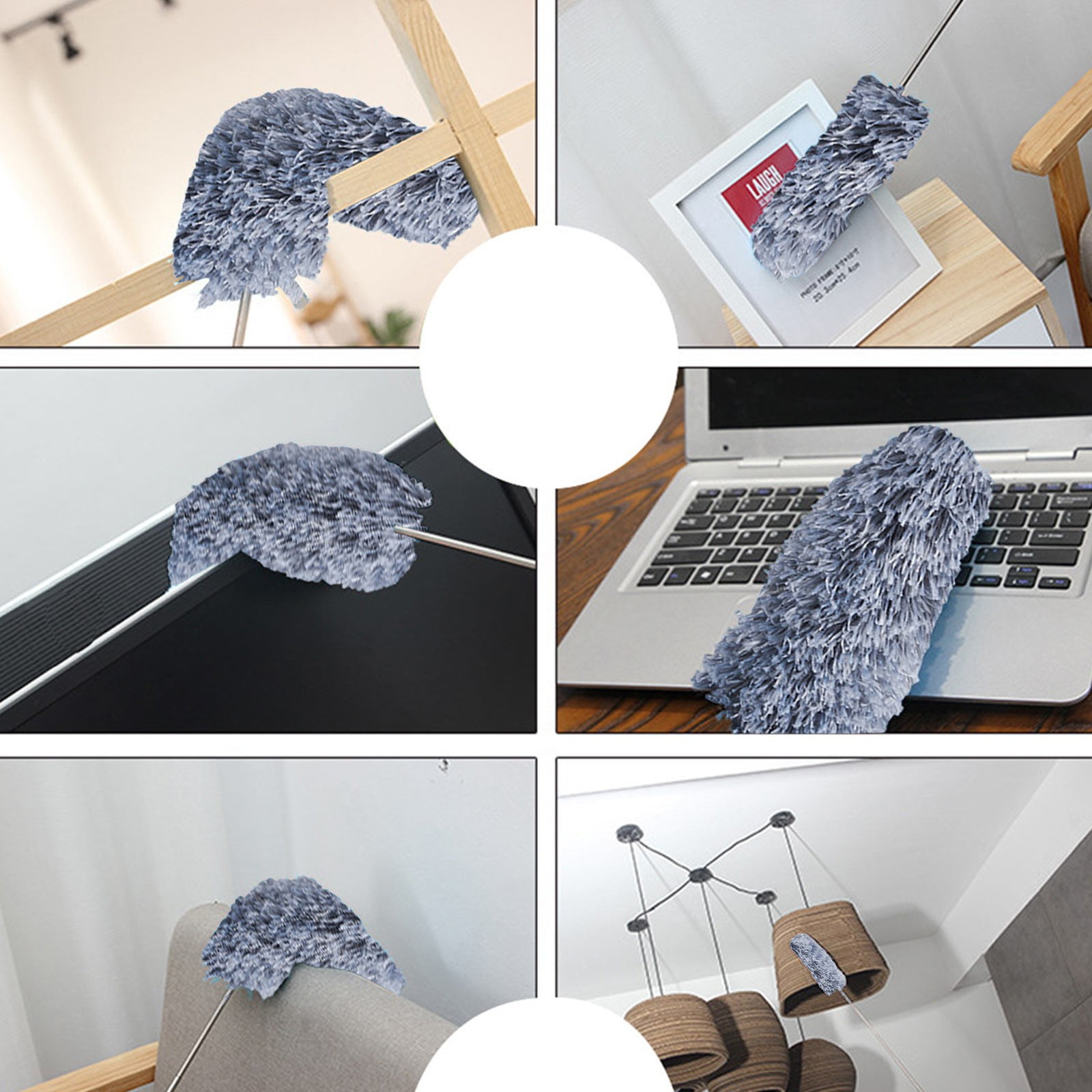 Flexible Stainless Steel Ceiling Cleaning Long Microfiber Car