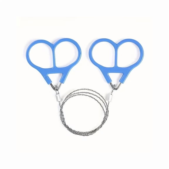 Flexible Stainless Steel Wire Saw, Ultra Portable Pocket Size Wear Resistant Cable Design, Multi Purpose Cutting Tool for camping, outdoor survival and wood plastic daily cutting needs