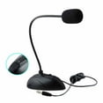 thumbnail image 1 of Flexible Stand Mini Studio Speech Microphone 3 5mm Plug Gooseneck Mic Wired Microphone for Computer PC Desktop Notebook for Live Video Recording Zoom Skype Windows Mac(Plug & Play), 1 of 7