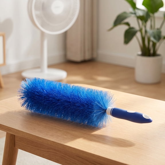Flexible Static Duster Cleaning Brush, Multi-Purpose Gap Cleaner Brush for Fan, Air Conditioner, Drainage Pipe & Narrow Crevice Dust Removal,1pc-Blue