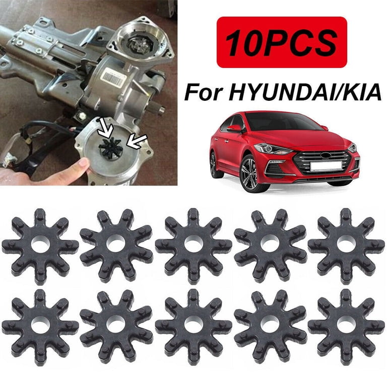2-Pack Steering Coupler 56315-4T000 For Hyundai & Kia - Metal & Rubber Flexible Joint Replacement
