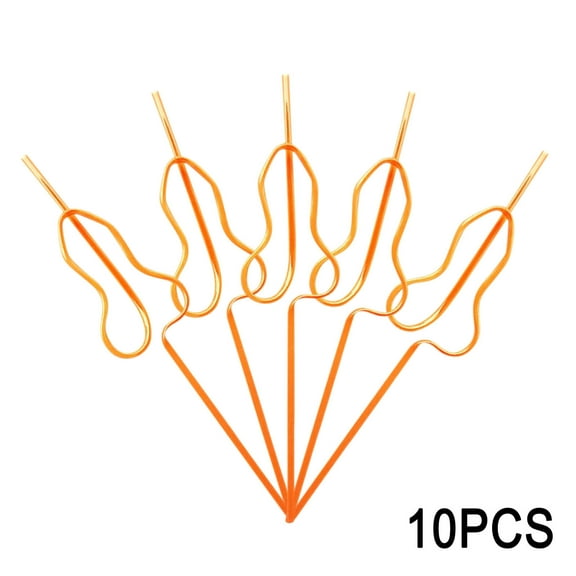 Flexible Straws 10 Pcs Plastic Straws Reusable Drinking Straws Straws Plastic Straws Plastic Reusable Straws for Kids Reusable Straws Hard Plastic Straws Party Straws