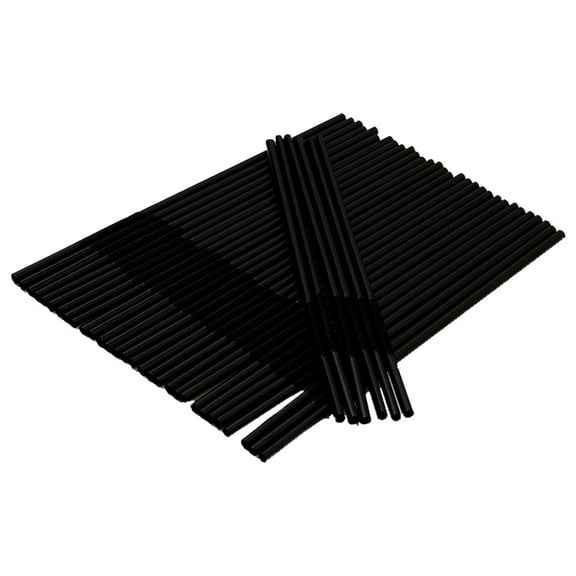Flexible Straws Bendable for Drinking, Black Bendable Straws, Disposable Food Grade PP Plastic Straws with Kink for DIY Drinks, Ideal for Milk Tea, Slushies, Crafts, Parties, and More