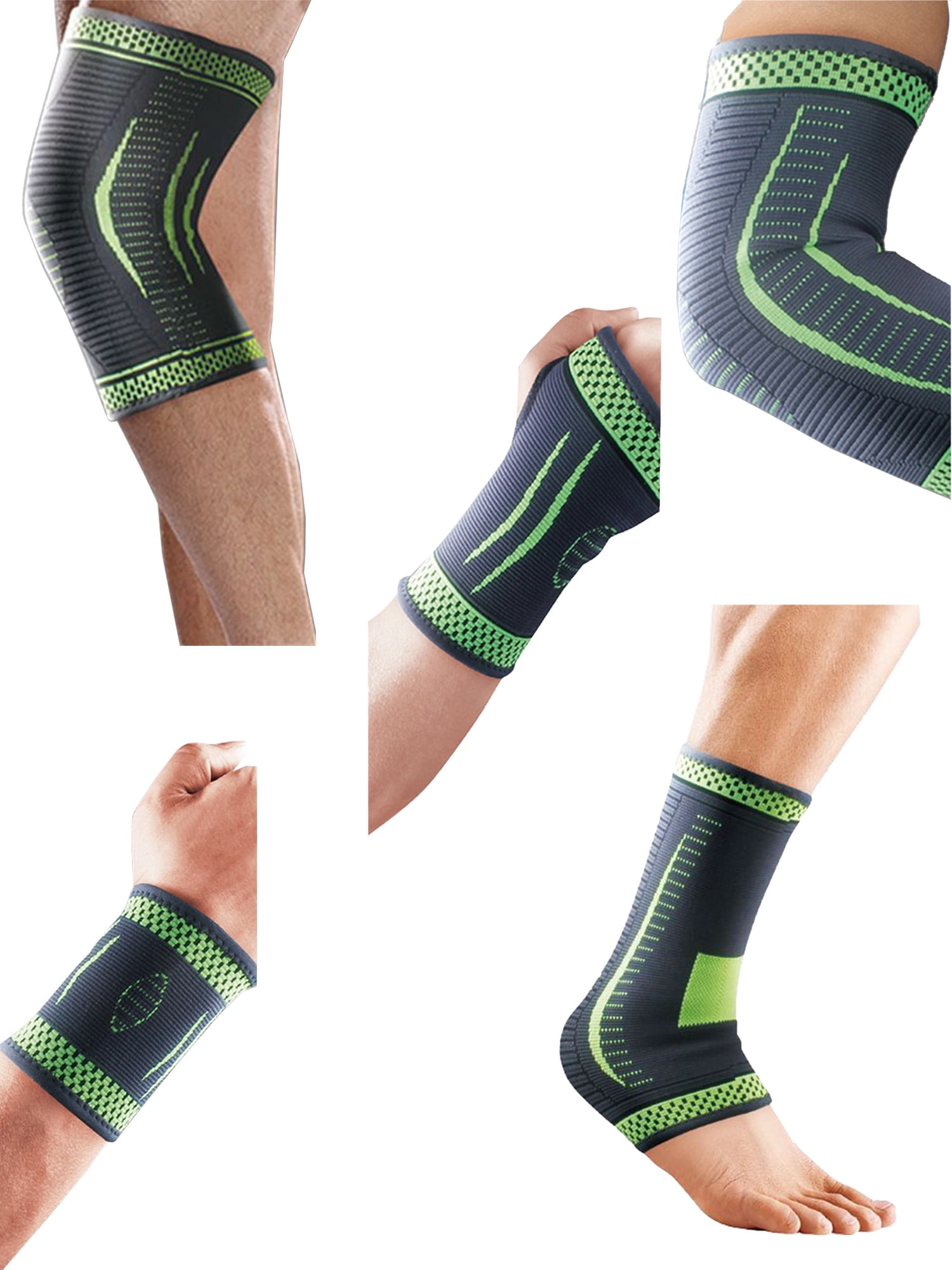 Flexible Stretch Joint Compression Sleeve Support Brace (1 & 2 Packs)
