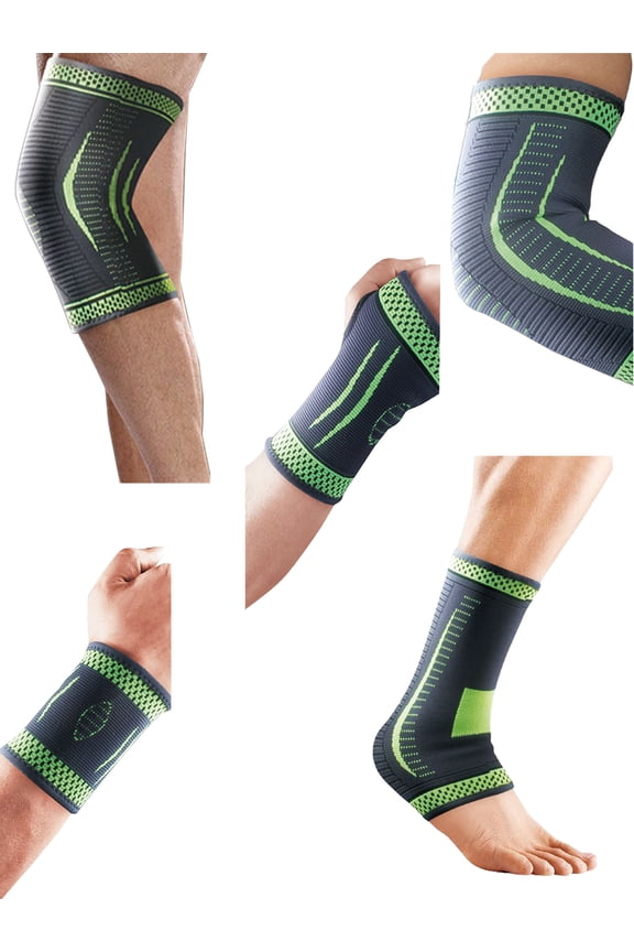 Flexible Stretch Joint Compression Sleeve Support Brace (1 & 2 Packs)