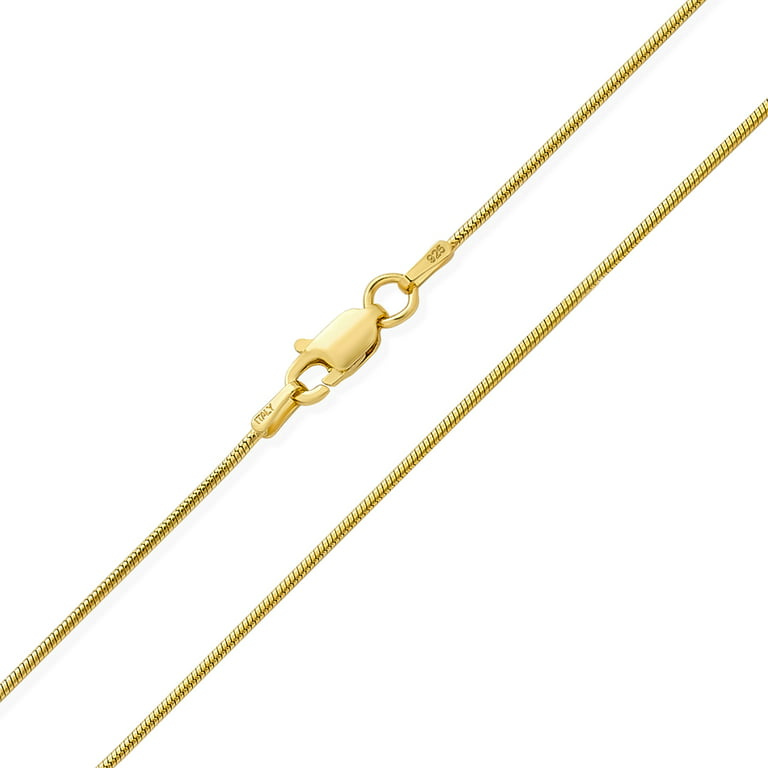 Snake Chain Necklace 18 in - Gold