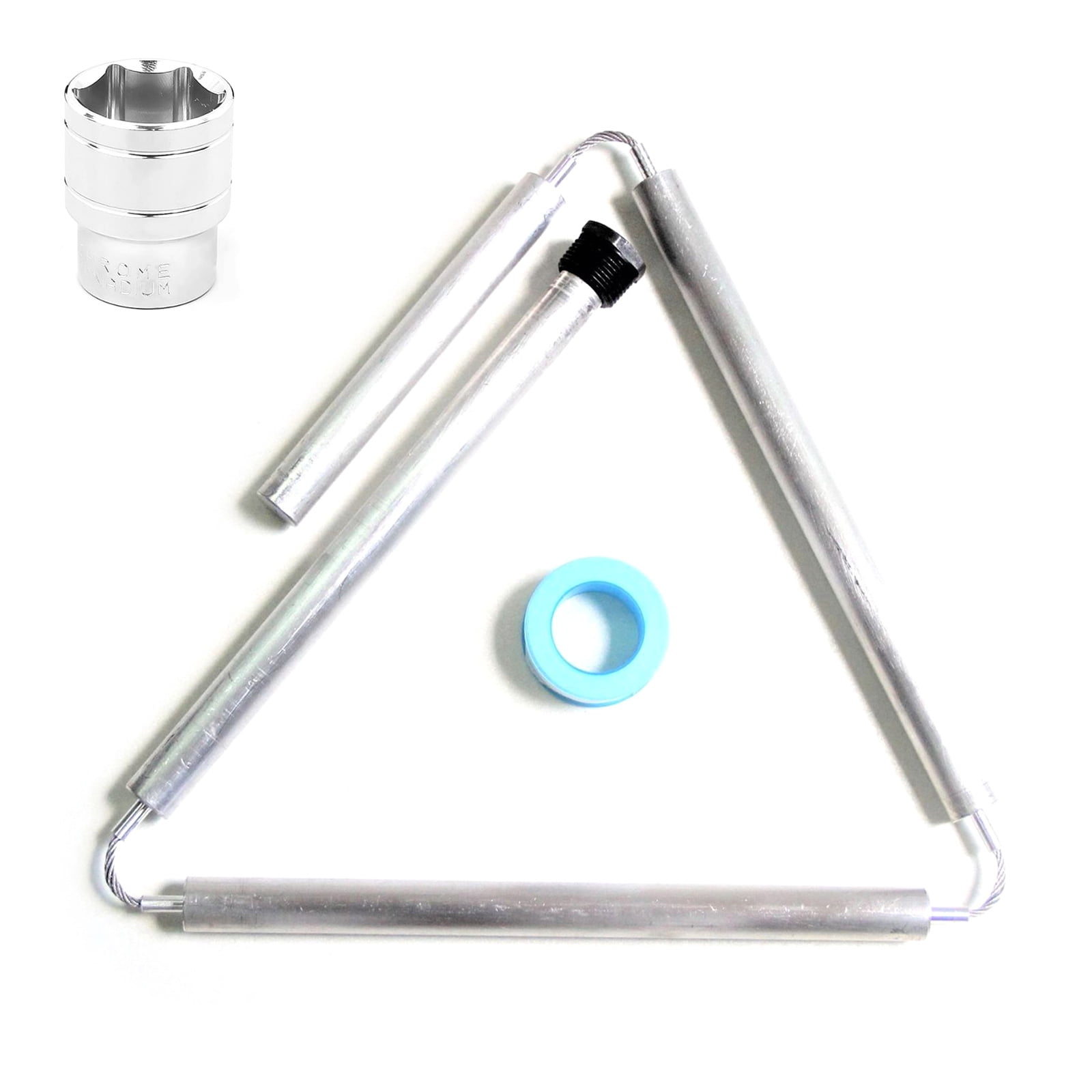 Flexible Sturdy Magnesiums Rods Bathroom Accessory for Water Heaters Anode Replacement to Prevent Odor Daily Use