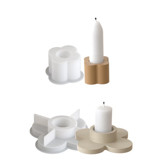 Flexible Sturdy Silicone Mould Fashion Accessory for Making Unique Clovers Shaped Plaster and Home Decorations