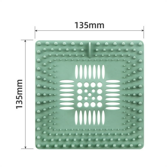 Flexible Thermoplastic Rubber Sink Drain Filter Hair Catcher Non Slip Anti Clog Kitchen Bathroom Shower Floor Strainer for Tub Pipe Durable Easy Clean Quick Install