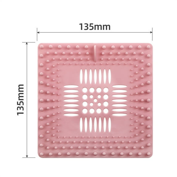 Flexible Thermoplastic Rubber Sink Drain Filter Hair Catcher Non Slip Anti Clog Kitchen Bathroom Shower Floor Strainer for Tub Pipe Durable Easy Clean Quick Install