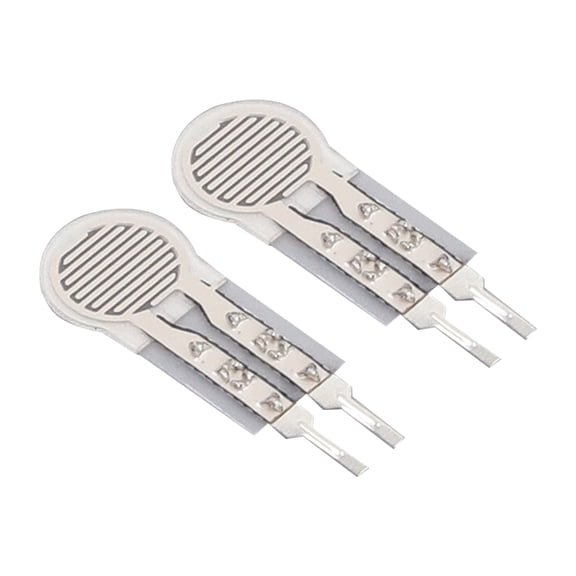 Flexible Thin Film Pressure Sensor Force Sensitive Resistor 2Pcs Load Cell High Sensitivity Resistance Type Transducer for Electronic Components Measurement