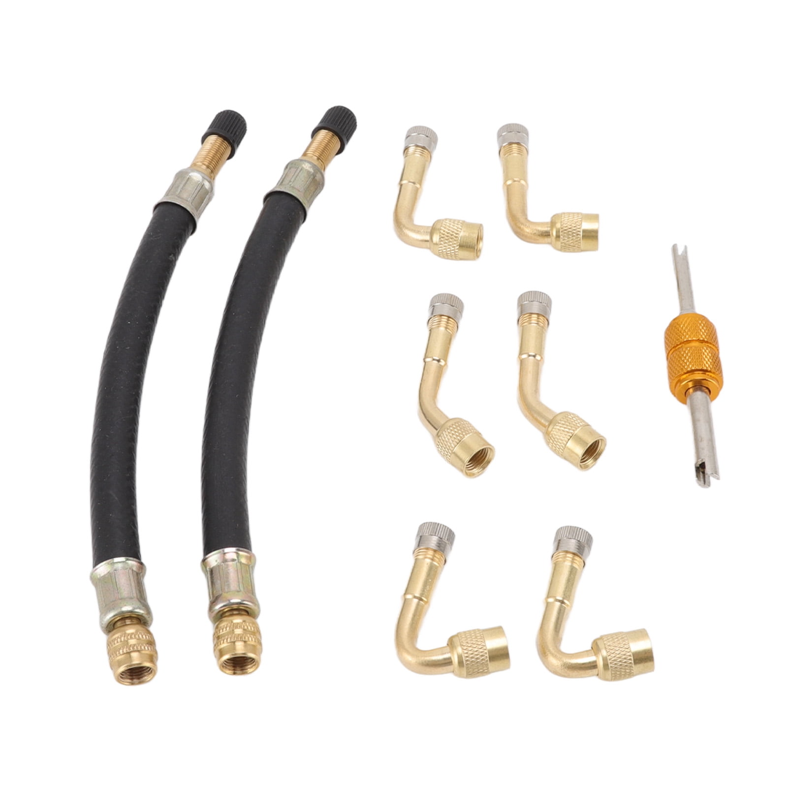 Flexible Tire Dually Valve Adaptor, Brass Solid 45 Degree 90 Degree 135