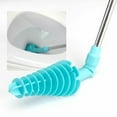Flexible Toilet Brush Long Handle Plunger Bathroom Clogging Cleaner Tool Durable