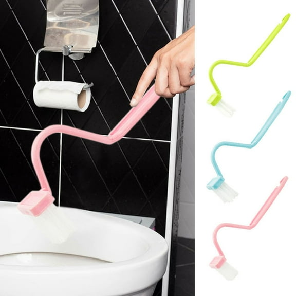 Flexible Toilet Brush with S-Shaped Curved Head for Cleaning Gaps and Corners Effective Scrubbing for Hard to Reach Areas in Bathroom and Home Use Akmoler
