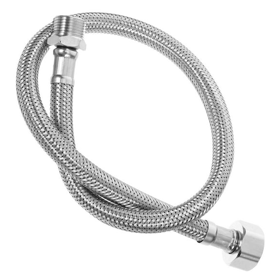 Flexible Toilet Hose Stainless Steel Braided Hose Toilet Water Supply Line 3/8 Inch To 1/2inch