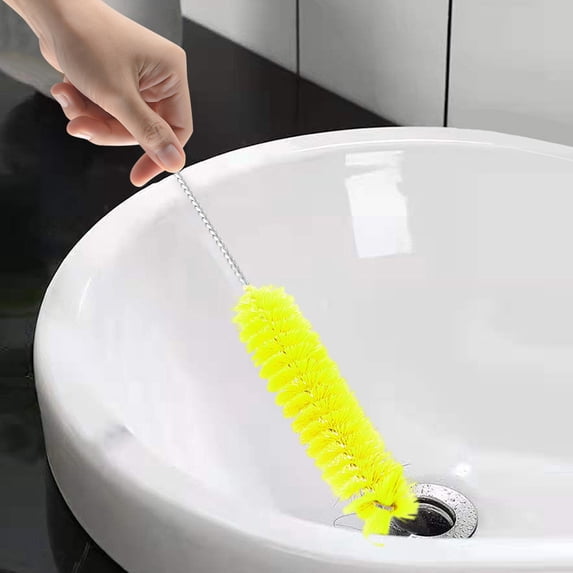 Flexible Tube Cleaning Brush Set - Stainless Steel Pipe Cleaner, 78.74in Extendable Long Brush for Aquarium, Fish Tank, Pet Water, Kitchen Sink & Hose, with Corner Brush