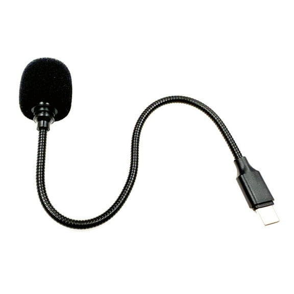 Flexible Tube Mic with Sponge Cover, Adjustable Bendable Design for Smartphones, PCs, Clear