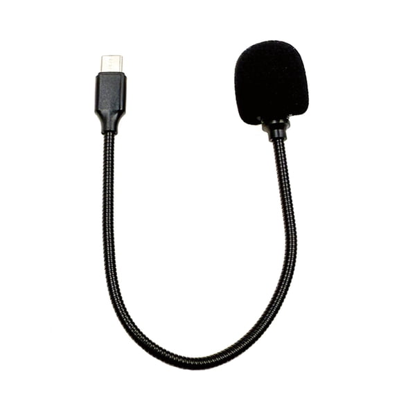 Flexible Tube Mic with Sponge Cover, Adjustable Bendable Design for Smartphones, PCs, Clear